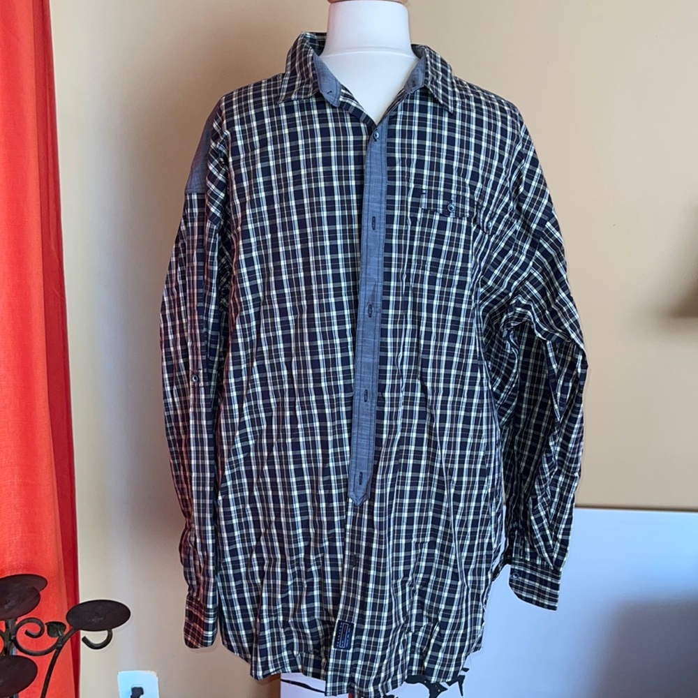 Sean John | Men’s Plaid Button Down Long Sleeve Shirt​